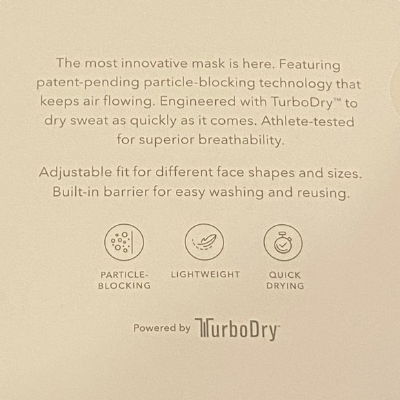Athleta Activate TurboDry Face Masks Pack of 2 NWT - Picture 4 of 5